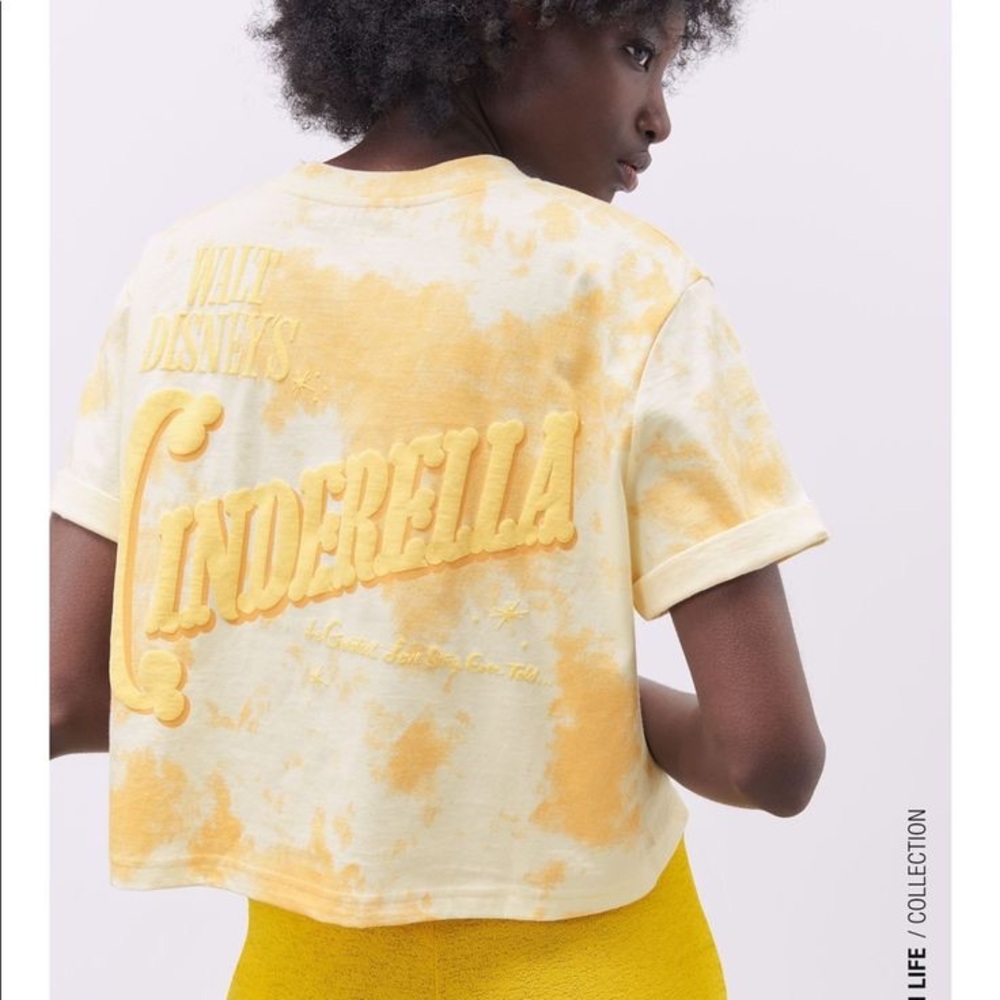 Zara x Cinderella Tie Dye Crop Top - US M